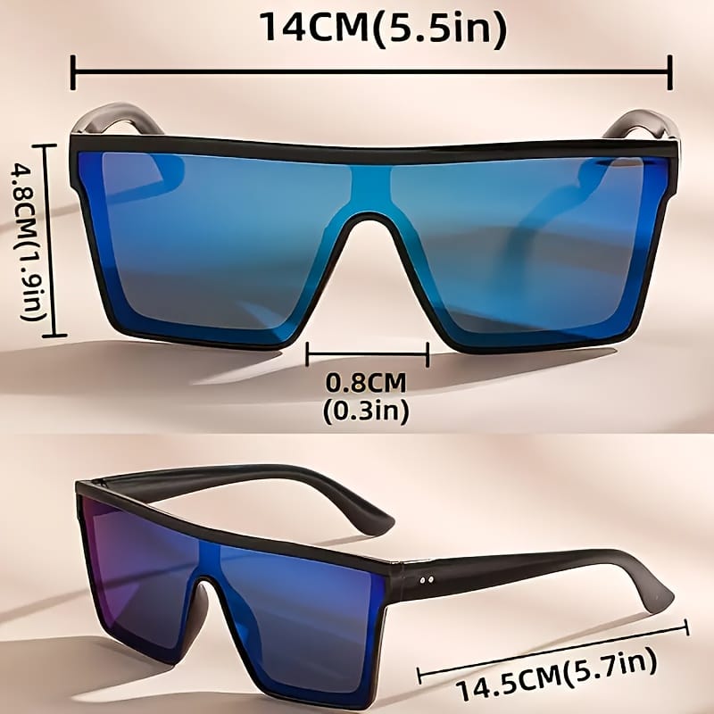jkthpu-45 Bold Oversized Mirror Sunglasses Reflect Your Style