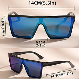 jkthpu-45 Bold Oversized Mirror Sunglasses Reflect Your Style