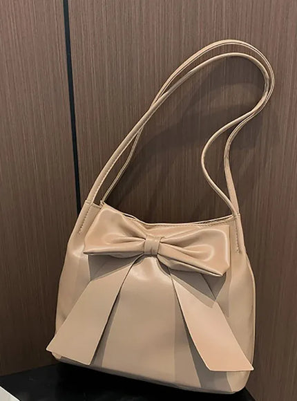 KissICON Bow Handlebags Shoulder Bags Leisure Armpit Shopping