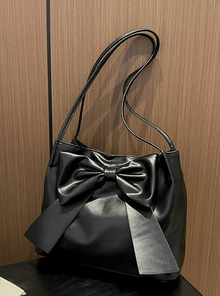 KissICON Bow Handlebags Shoulder Bags Leisure Armpit Shopping
