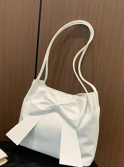 KissICON Bow Handlebags Shoulder Bags Leisure Armpit Shopping
