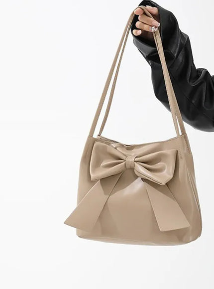 KissICON Bow Handlebags Shoulder Bags Leisure Armpit Shopping