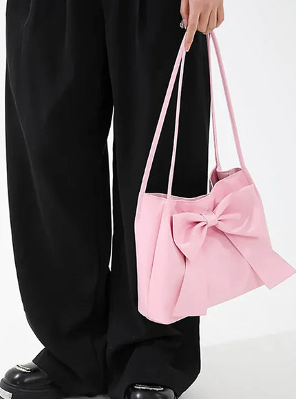 KissICON Bow Handlebags Shoulder Bags Leisure Armpit Shopping