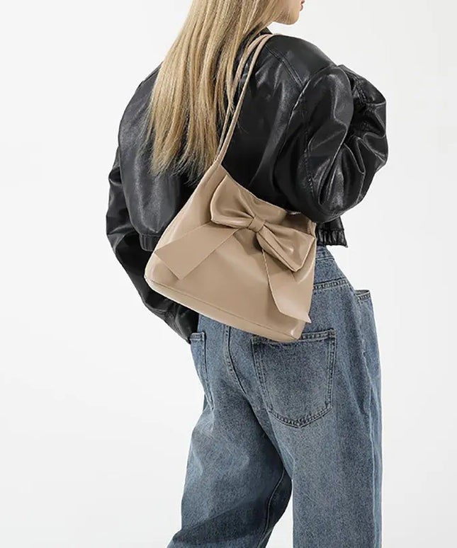 KissICON Bow Handlebags Shoulder Bags Leisure Armpit Shopping