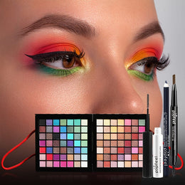 KissICON BOX006A Popfeel 177color Eye Lip Blush Brush Gift Set