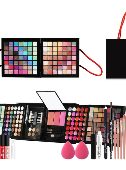 KissICON BOX006A Popfeel 177color Eye Lip Blush Brush Gift Set
