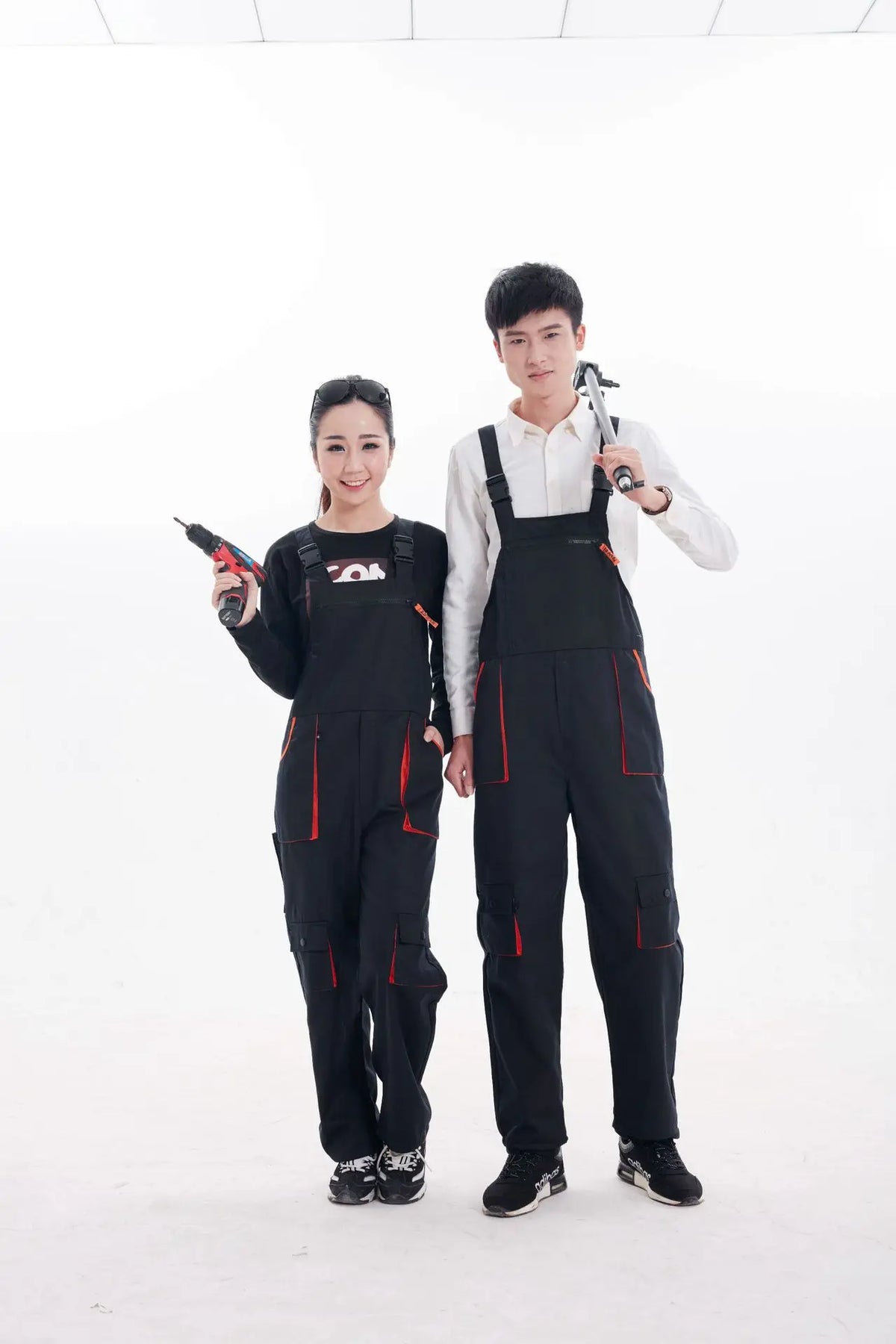 KissICON braces black / S Durable Work Coveralls for Mechanics  Welders