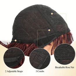 KissICON Braid Wig Short Box – Braids Bangs Synthetic
