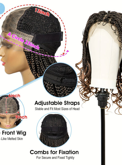 KissICON Braids Wig Synthetic Lace Heat Resistant Bra