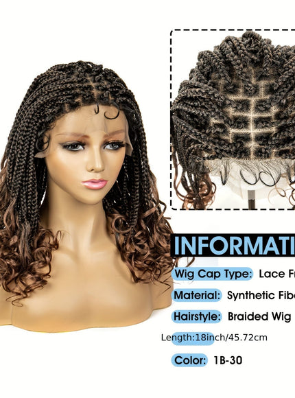 KissICON Braids Wig Synthetic Lace Heat Resistant Bra