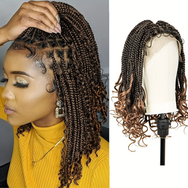Braids Wig Synthetic Lace Heat Resistant Bra