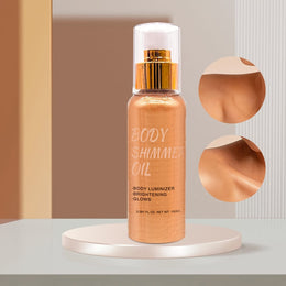 KissICON Brass Golden 💋 Cocoa Butter & Coconut Shimmer Oil -