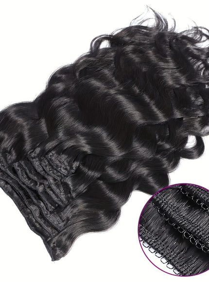 KissICON Brazilian Body Wave Clip In Remy Hair -