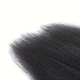 KissICON Brazilian Yaki Straight Extensions 3 Bundles Remy Black