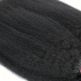 KissICON Brazilian Yaki Straight Extensions 3 Bundles Remy Black