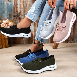 jkthpu-45 Breathable Mesh LaceUp Sneakers AllSeason Comfort