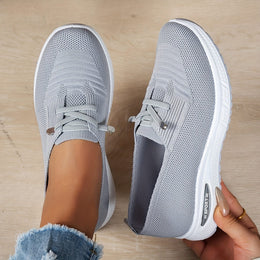 jkthpu-45 Breathable Mesh LaceUp Sneakers AllSeason Comfort