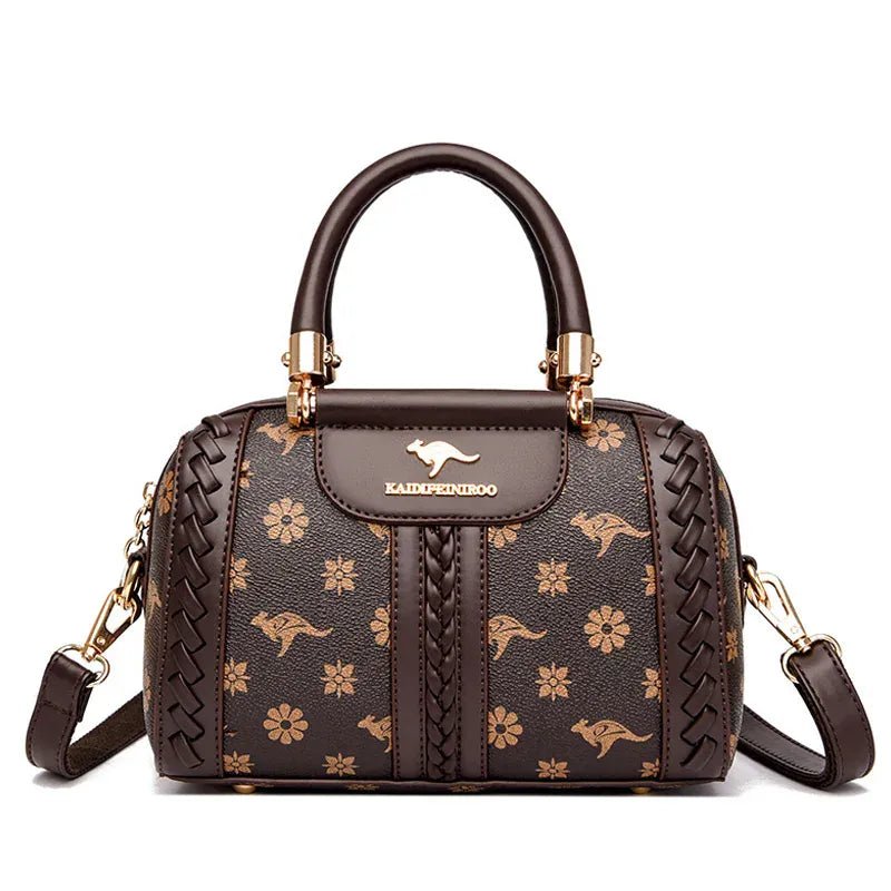 KissICON Bronw-1 Handbags Bags Designer Shoudler Shoulder Messenger Semi