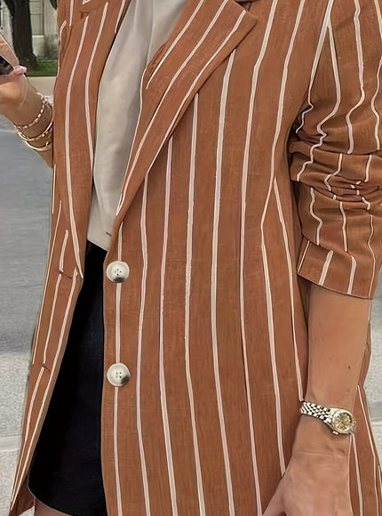 KissICON Bronze / UK 18 Chic Curve Suit Jacket