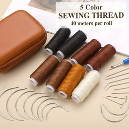 KissICON Brown-1 KissIcon Hair Extension Sewing Kit Needles And Thread