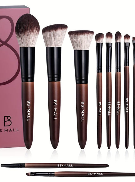KissICON Brown / 12 Sticks Bsmall 12pc Makeup Brush Set – Golden Caps