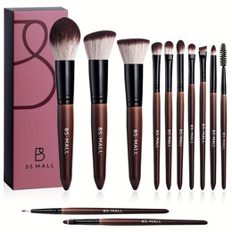KissICON Brown / 12 Sticks Bsmall 12pc Makeup Brush Set – Golden Caps