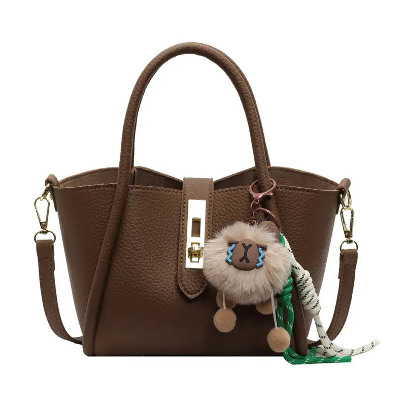 KissICON Brown / 26x11x16cm Women's Shoulder Hand Carry Tote – Vintage