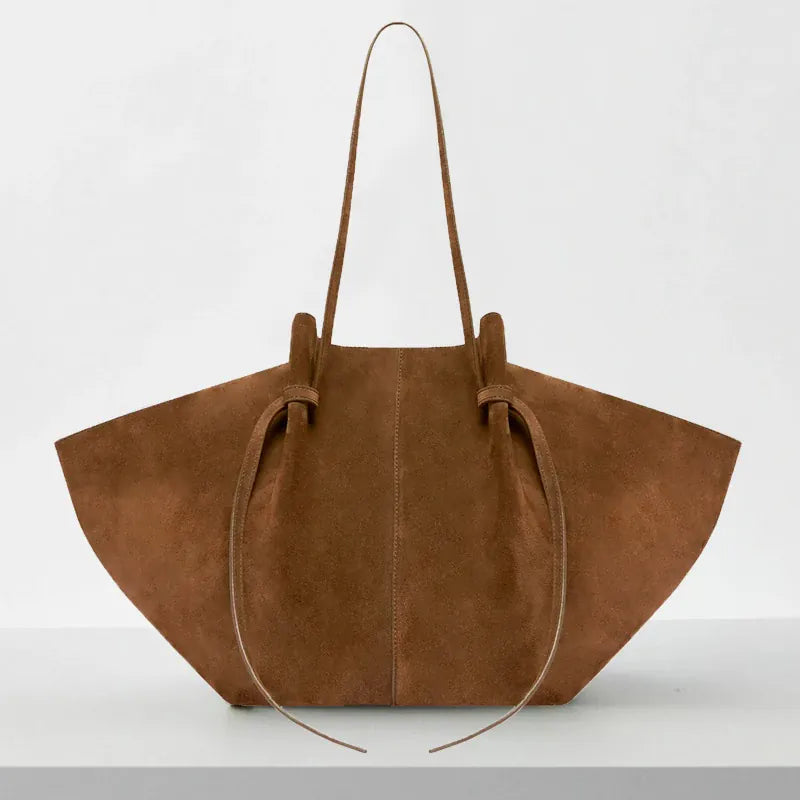 Dropshipman brown / (30cm<Max Length<50cm) Custom Name Initials Large Capacity Faux Suede Tote Bags For Women Luxury Designer Handbags Purses 2024 New In Underarm Shoulder