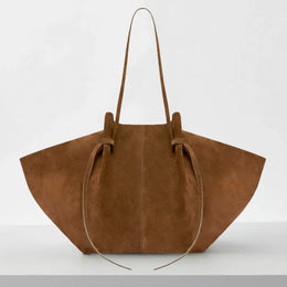 Dropshipman brown / (30cm<Max Length<50cm) Custom Name Initials Large Capacity Faux Suede Tote Bags For Women Luxury Designer Handbags Purses 2024 New In Underarm Shoulder