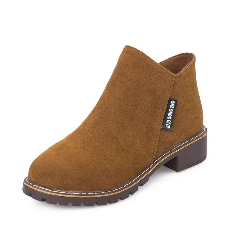KissICON Brown / 35 Women Boots 2024 Autumn Winter Boots Female Shoes