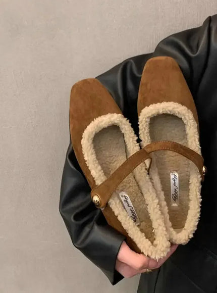 KissICON Brown / 36 Flats Shoe for Women's New Autumn and Winter