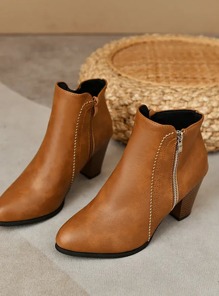 KissICON Brown / 39 Women's fashion boots 2025 new style for spring