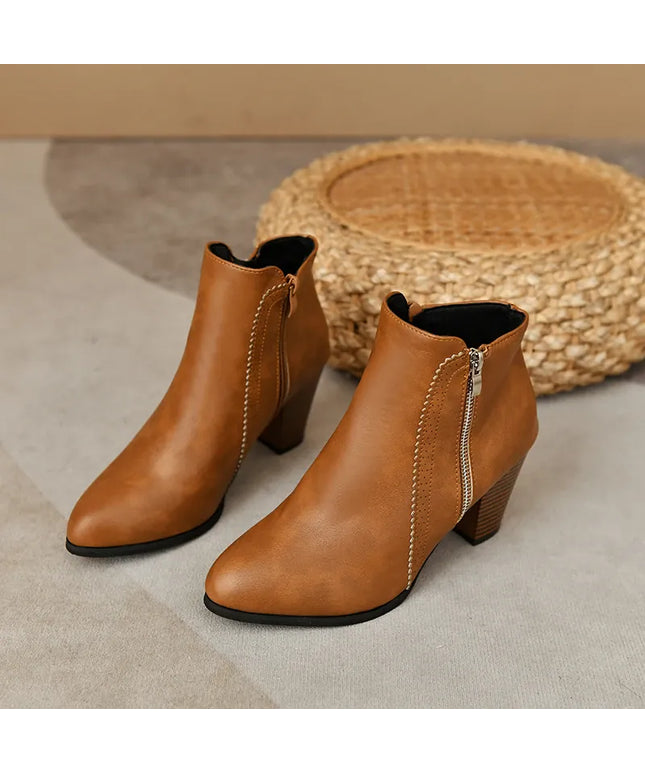 KissICON Brown / 39 Women's fashion boots 2025 new style for spring
