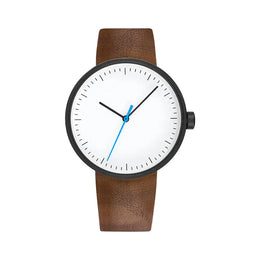 KissICON brown-blue KissIcon UTHAI Couple Leather Strap Quartz Wristwatch Trendy