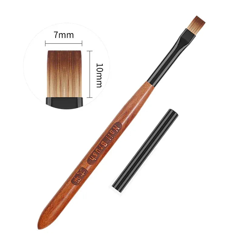 KissICON Brown-flat KissIcon Phototherapy Nail Pen UV Gel Brush Pro