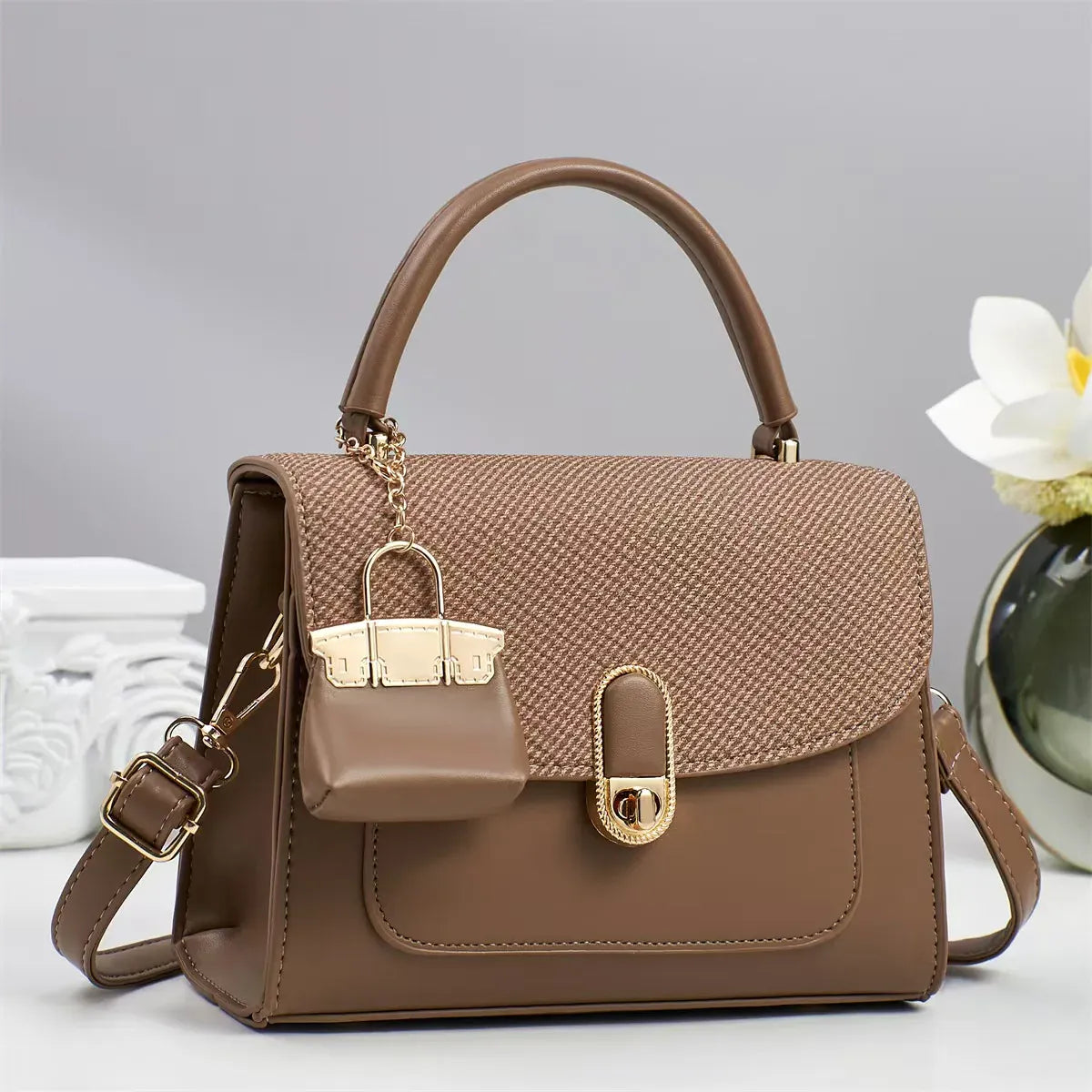 KissICON Brown Handbags Shoulder Crossbody – Fashionable Designer Travel