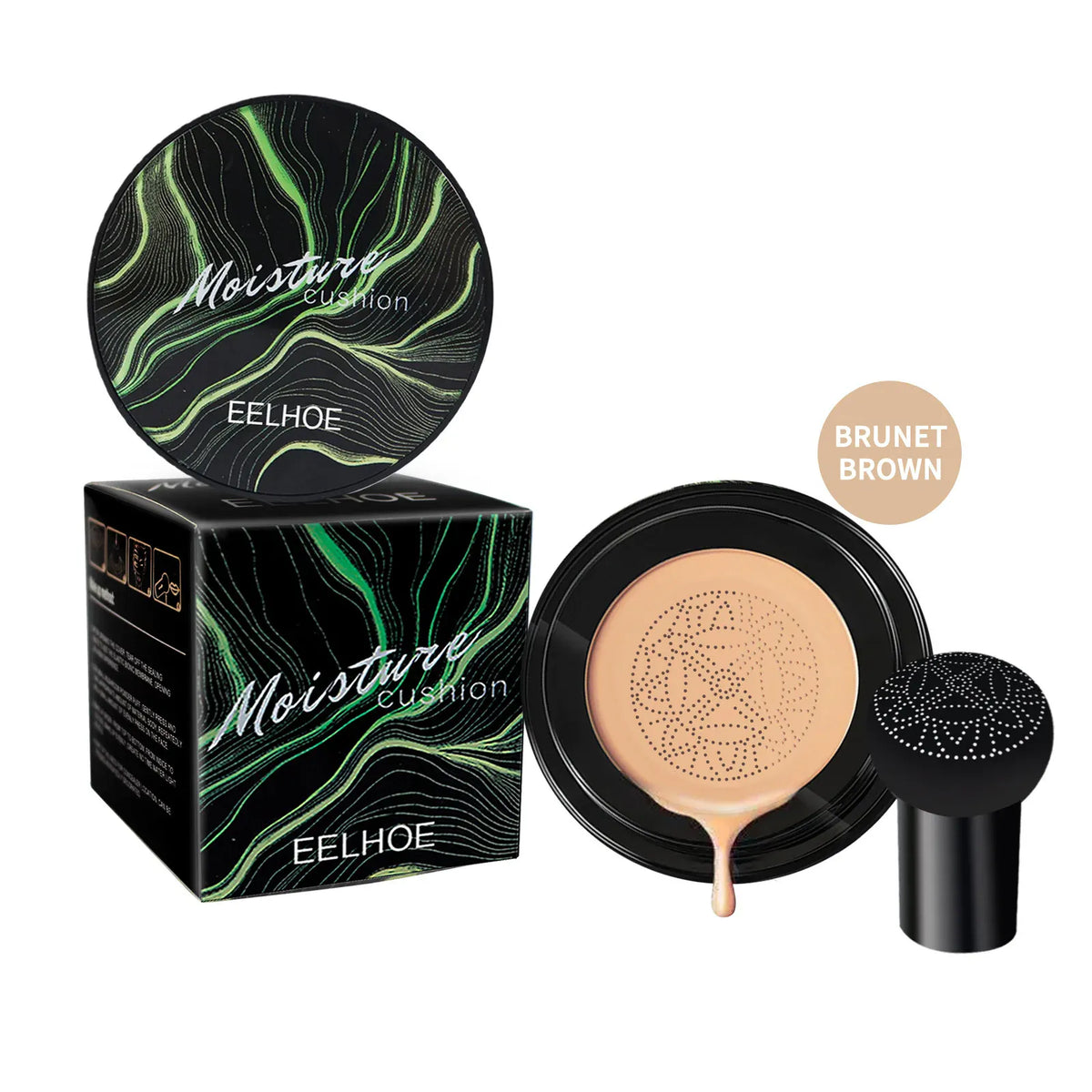 KissICON Brown Kiss Icon BB Air Cushion Foundation - Waterproof