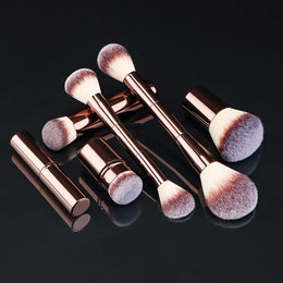 KissICON BROWN KissIcon All-In-One Makeup Brush Set - Precision Face