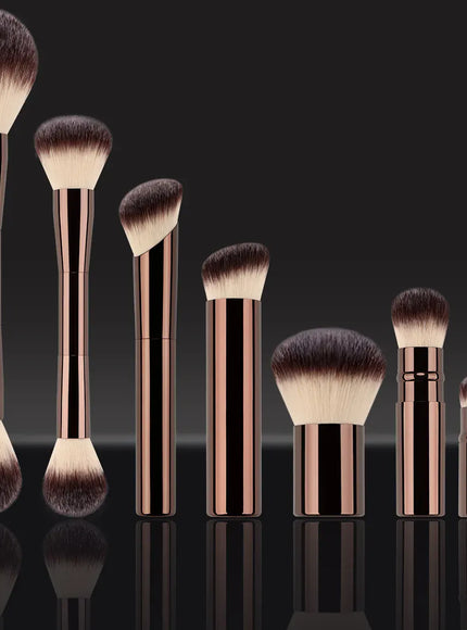 KissICON BROWN KissIcon All-In-One Makeup Brush Set - Precision Face