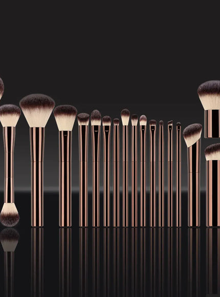 KissICON BROWN KissIcon All-In-One Makeup Brush Set - Precision Face