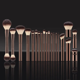 KissICON BROWN KissIcon All-In-One Makeup Brush Set - Precision Face