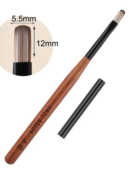 KissICON Brown-long hair KissIcon Phototherapy Nail Pen UV Gel Brush Pro