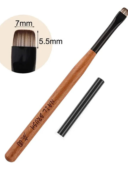 KissICON Brown-short hair KissIcon Phototherapy Nail Pen UV Gel Brush Pro
