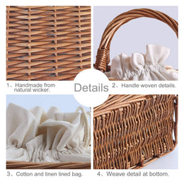 KissICON Brown Straw Woven Small Square Rattan Women's Handbag