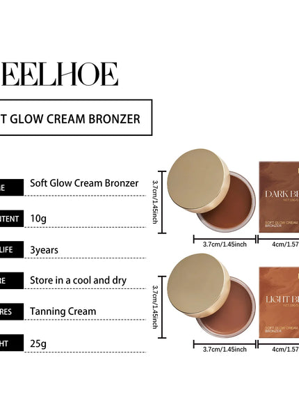 KissICON 💋 Brown Sunless Self Tanning Body Bronzer -