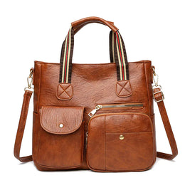 KissICON brown Women's Handbag – Shoulder Purse Vintage