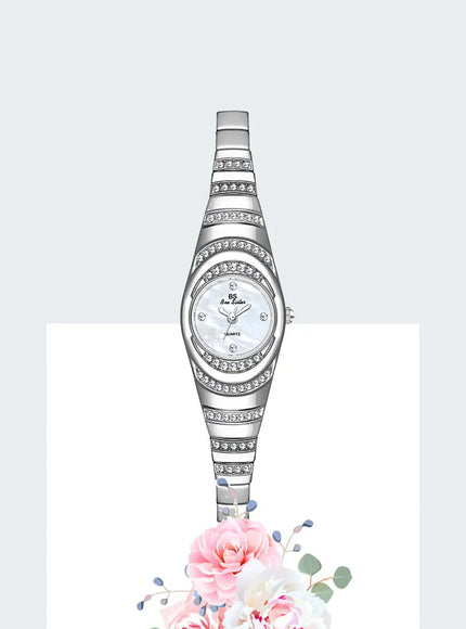 KissICON BS Brand Diamond Snake Bracelet Watch For Women