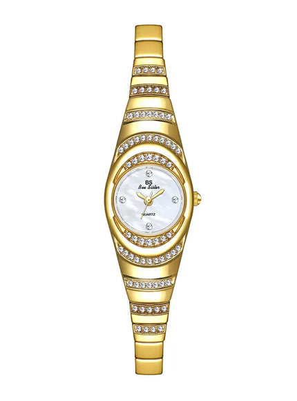 KissICON BS Brand Diamond Snake Bracelet Watch For Women