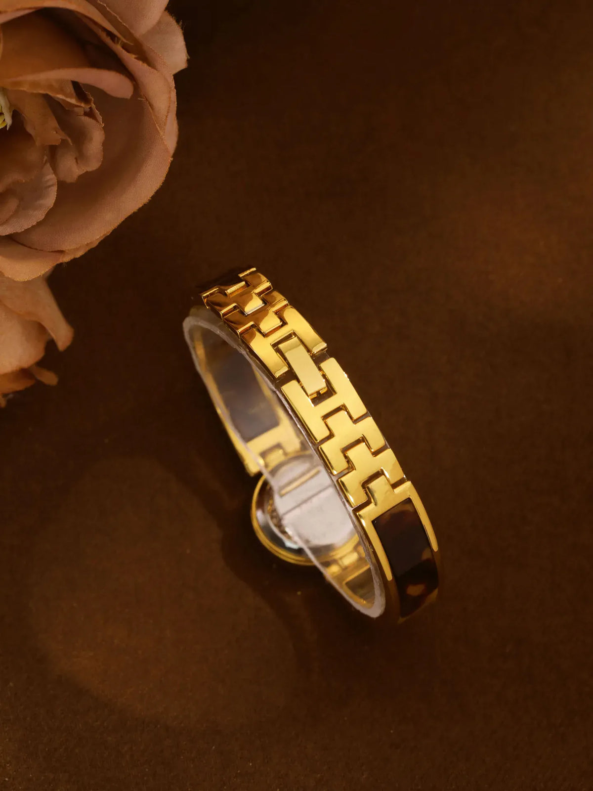KissICON BS Women Watch Retro Amber Bracelet Quartz Wristwatch