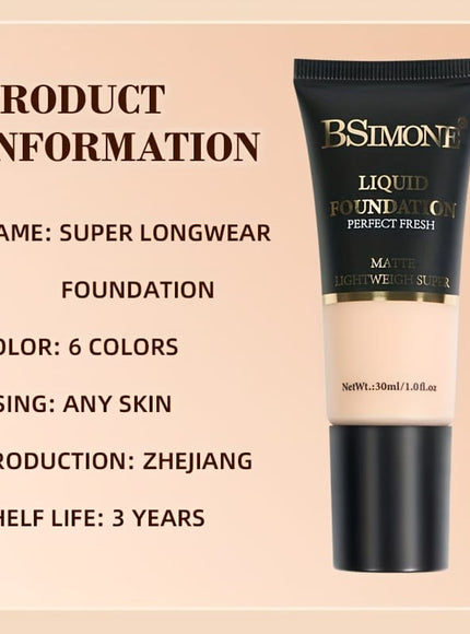 jkthpu-45 Bsimone 6 Color Foundation Set - Long Lasting